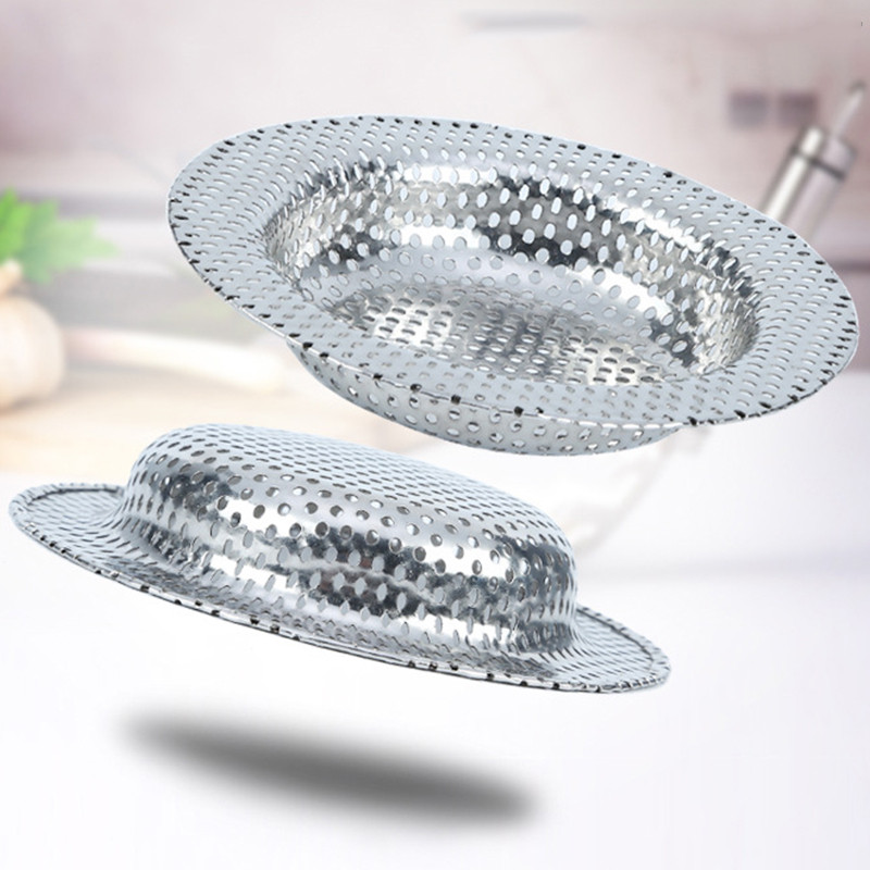 Mrežasti filtar za podni odvod od nehrđajućeg čelika, tuš, umivaonik Filter protiv začepljenja Kupaonski hvatač dlačica Izdržljivo kuhinjsko cjedilo za curenje