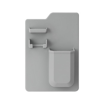 1 бр. Поставка за съхранение на самобръсначка Стенен държач за четка за зъби Органайзер за тоалетна Силиконова кутия за съхранение Аксесоари за баня
