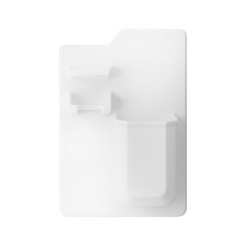 1 бр. Поставка за съхранение на самобръсначка Стенен държач за четка за зъби Органайзер за тоалетна Силиконова кутия за съхранение Аксесоари за баня