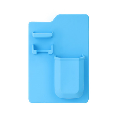 1 бр. Поставка за съхранение на самобръсначка Стенен държач за четка за зъби Органайзер за тоалетна Силиконова кутия за съхранение Аксесоари за баня