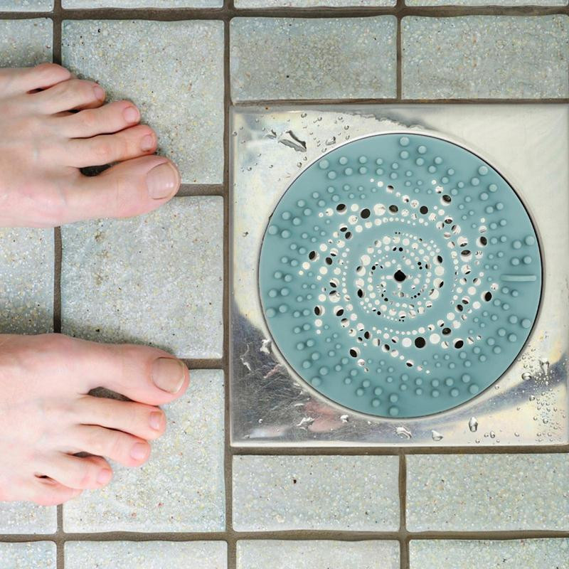 Гумен дренаж за улавяне на косми за оттичане на вана за улавяне на косми за оттичане на баня Филтър за коса за оттичане на вана Издръжлив, лесен за инсталиране и почистване на оттичане на вана за коса