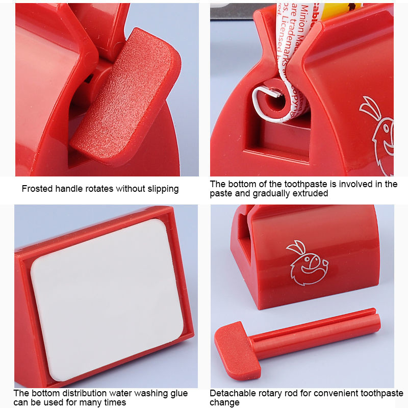 Изстисквачка за паста за зъби без пробиване Стойка за четки за зъби Детска дозатор за паста за зъби Стенен преса за продукти за грижа за кожата