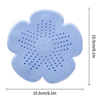 Λουλούδι φίλτρο νιπτήρα κουζίνας σιλικόνης Ντους Αποστράγγιση Πώμα αποστράγγισης δαπέδου μπάνιου Αντιβραχικό φίλτρο νεροχύτη