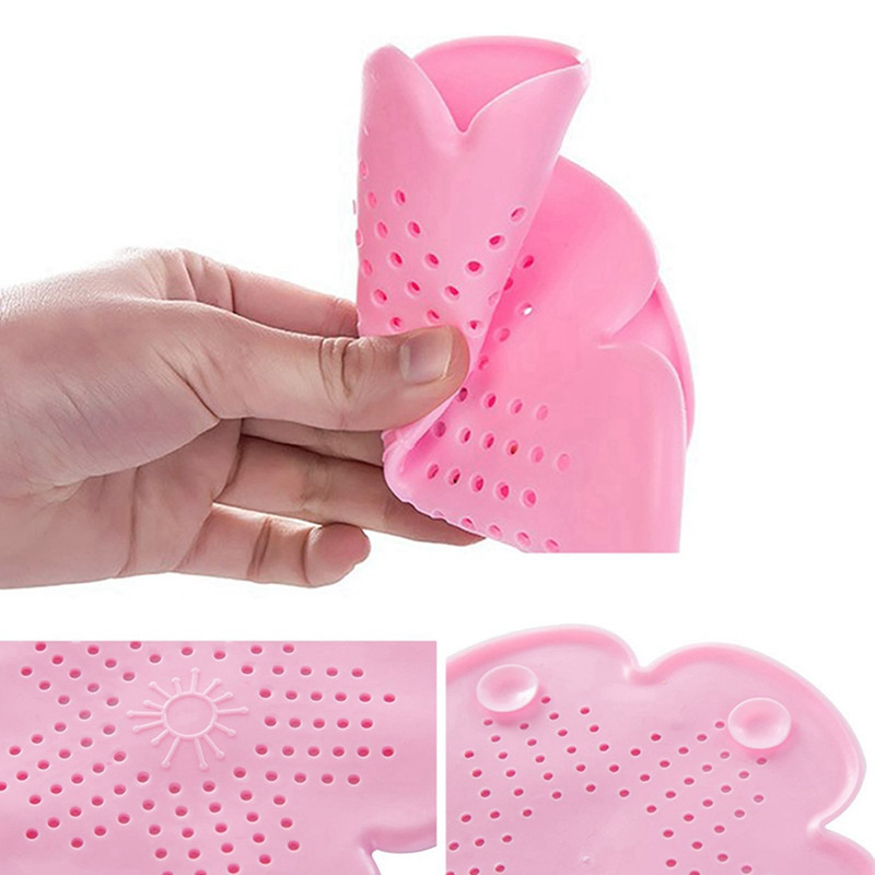 Цвете Силиконов филтър за кухненска мивка Канал за душ Уловител за косми Запушалка Капак за подов канал за баня Противозапушваща цедка за мивка