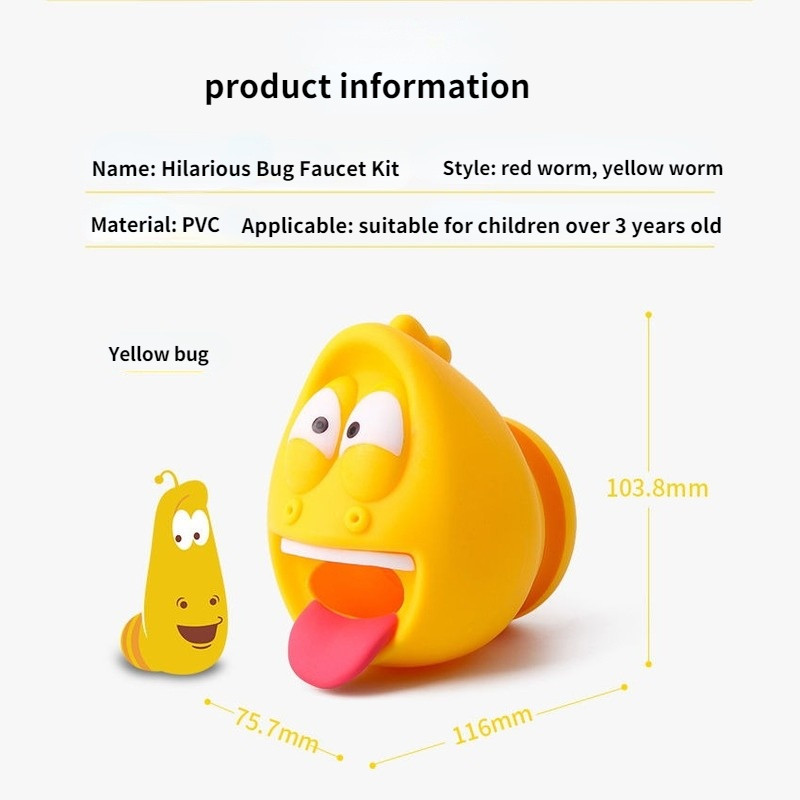 Funny Bug slavina protiv prskanja vode Produžni filtar crtani film Kupaonica Kuhinja Voda iz slavine Tuš slavina Produžni pribor za tuširanje