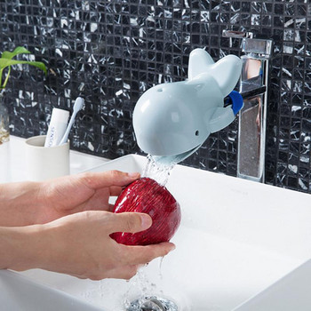 Удължител за кран Whale Детска мивка за баня Ръчно миене Удължител за бебешки кран Creative Cartoon Leaf Assistant за миене на ръце