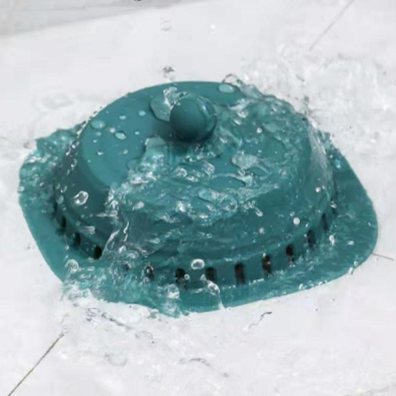 Филтър за кухненска мивка Силиконов антиблокиращ дезодорант Подложка за канализация Подова дренажна подложка Филтър за коса за баня Противомирисна капачка за дренаж на пода