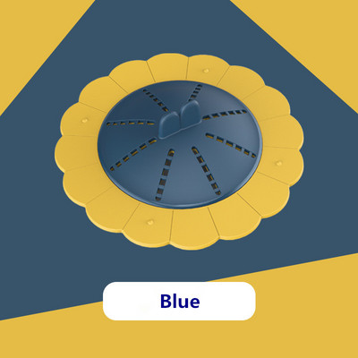 Дренажен филтър за блок за баня Миризма Многоцелеви въртяща се запушалка за коса Силиконов капак за подов дренаж Кухненски аксесоари