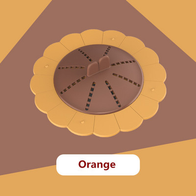 Дренажен филтър за блок за баня Миризма Многоцелеви въртяща се запушалка за коса Силиконов капак за подов дренаж Кухненски аксесоари