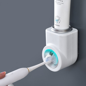1 τεμ. Αυτόματη συσκευή διανομής οδοντόκρεμας Βάση τοίχου Αδιάβροχη βάση οδοντόβουρτσας Βάση τοίχου Βάση αποθήκευσης Αξεσουάρ μπάνιου