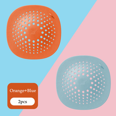 2/1бр. Филтър за мивка Канализационен филтър Цедка за канализация Вода Запушалка за коса Уловител за баня Капак за душ Кухня Баня против запушване