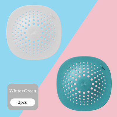 2/1бр. Филтър за мивка Канализационен филтър Цедка за канализация Вода Запушалка за коса Уловител за баня Капак за душ Кухня Баня против запушване