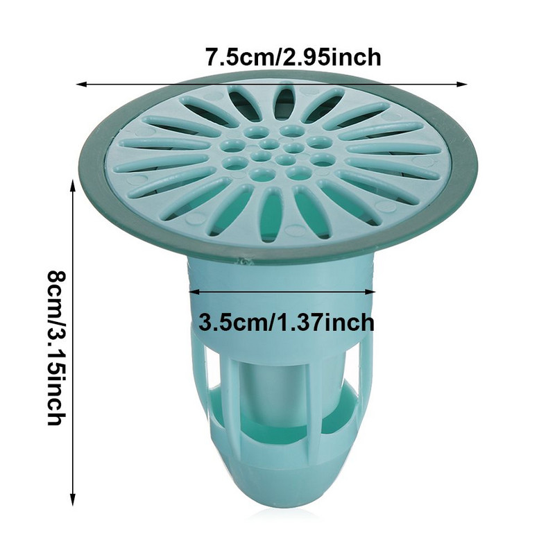 Дезодорант Сърцевина на оттичане на пода Силиконова запушалка за оттичане на душ Устойчив на насекоми против миризми Сифон за коса Тапа Сифон Кухня Баня Тоалетна Канализация