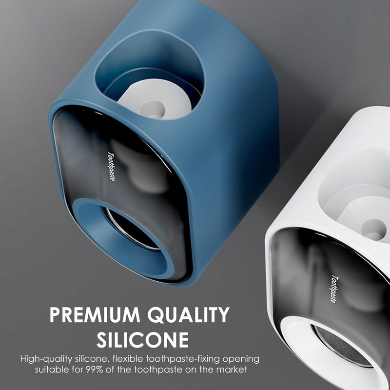 Дозатор за паста за зъби, монтиран на стена, видима автоматична изстисквачка за паста за зъби с лепкава засмукваща подложка за семеен душ