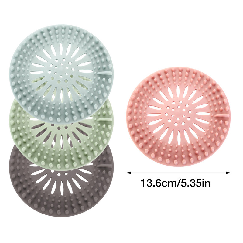 4 бр. Мивка Антиблокираща капачка на подовия сифон Цедки за оттичане на душ Цедки Запушалка за вана Силиконова капачка за мивка Уловители за косми Филтър за баня