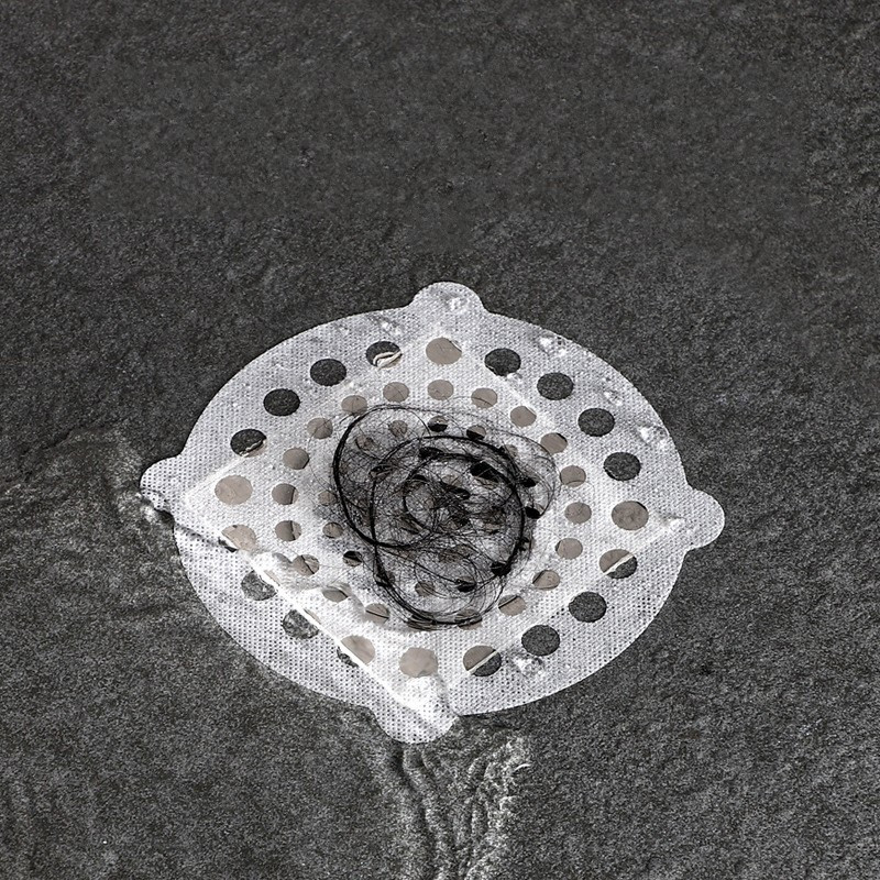 2бр. Еднократна канализация за баня Отвод за мивка Цедка за коса Запушалка Филтър Стикер Кухненски консумативи Антиблокираща цедка