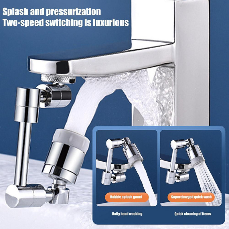 Univerzalna produžna slavina za 1080 stupnjeva, slavina za umivaonik, perlator, rotirajuća slavina, slavina za filtriranje, slavina za ruke, robotska slavina za prskanje Oglas T1h0