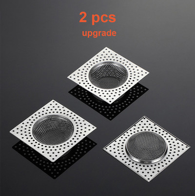 Канализация против запушване Подов канал Коса Тапа за мивка Мрежа Филтър от неръждаема стомана Уловител за тоалетна Домашна кухня Аксесоари за баня F