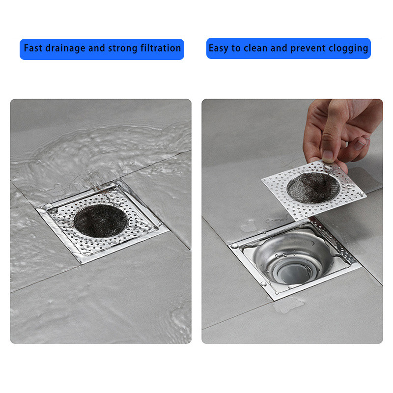 Канализация против запушване Подов канал Коса Тапа за мивка Мрежа Филтър от неръждаема стомана Уловител за тоалетна Домашна кухня Аксесоари за баня F