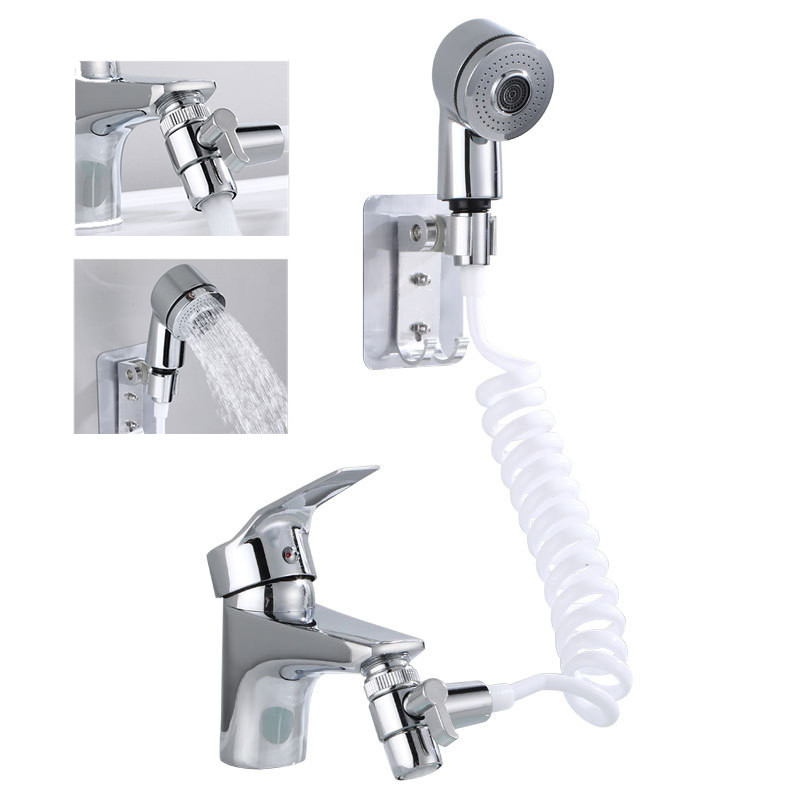 1 комплект Баня Кухненска мивка Удължител за кран Душ Универсална дюза Адаптер Превключваем клапан Устройство Кран към душ Удължител