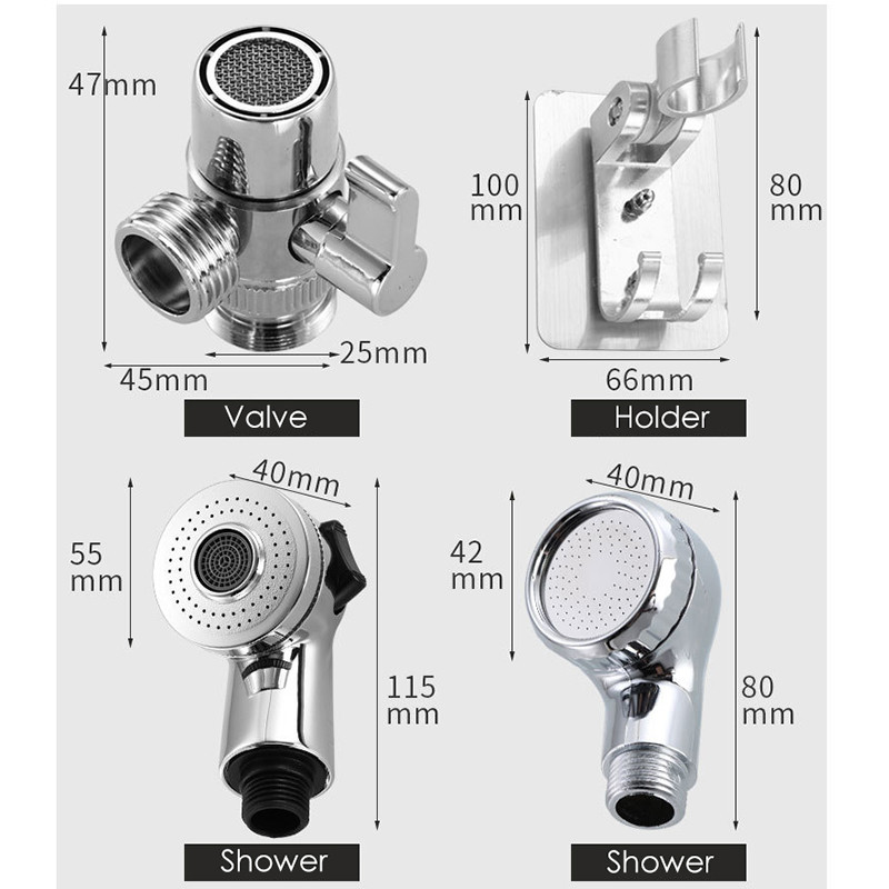 1 комплект Баня Кухненска мивка Удължител за кран Душ Универсална дюза Адаптер Превключваем клапан Устройство Кран към душ Удължител