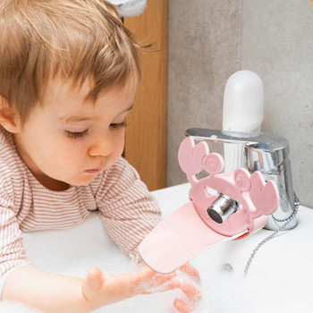 Ασφαλής προέκταση βρύσης για παιδιά Εργαλεία μπάνιου για παιδιά Πλύσιμο χεριών Ανθεκτικό καρτούν προέκταση νερού στόμιο Εύκολο στη χρήση Επέκταση νεροχύτη