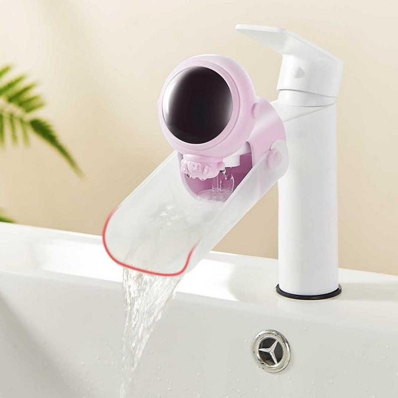 Безопасен детски удължител за кран Инструменти за баня за деца Измиване на ръце Устойчив анимационен удължител за чучур за вода Лесен за използване удължител за мивка