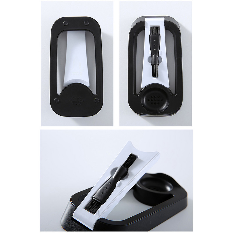 Сгъваем ABS държач за самобръсначка Неплъзгаща се оттичаща вода Основа за самобръсначка Стойка за повечето електрически самобръсначки с четки за почистване на коса