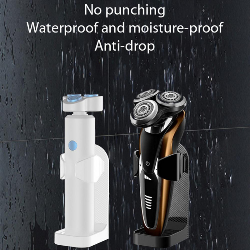 Стенен държач за електрическа самобръсначка Държач за бръснач Безследен държач за електрическа четка за зъби Спестяващ място държач за съхранение Аксесоари за баня