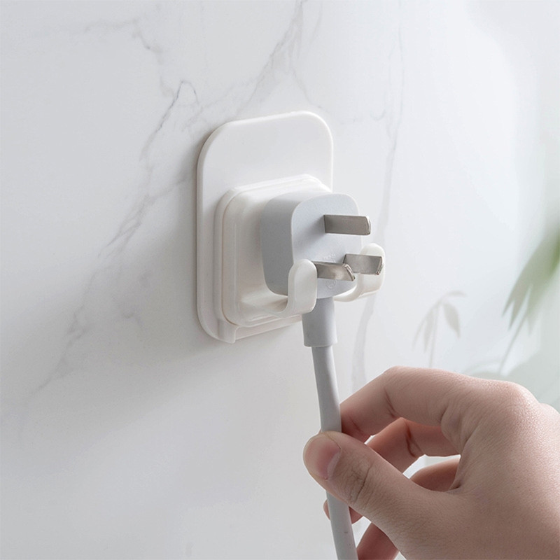 4 бр./компл. Пластмасови залепващи стенни куки Самобръсначка Поставка за бръснач Стойка Полезна стойка за съхранение на душ Щепсел Органайзер Закачалка за