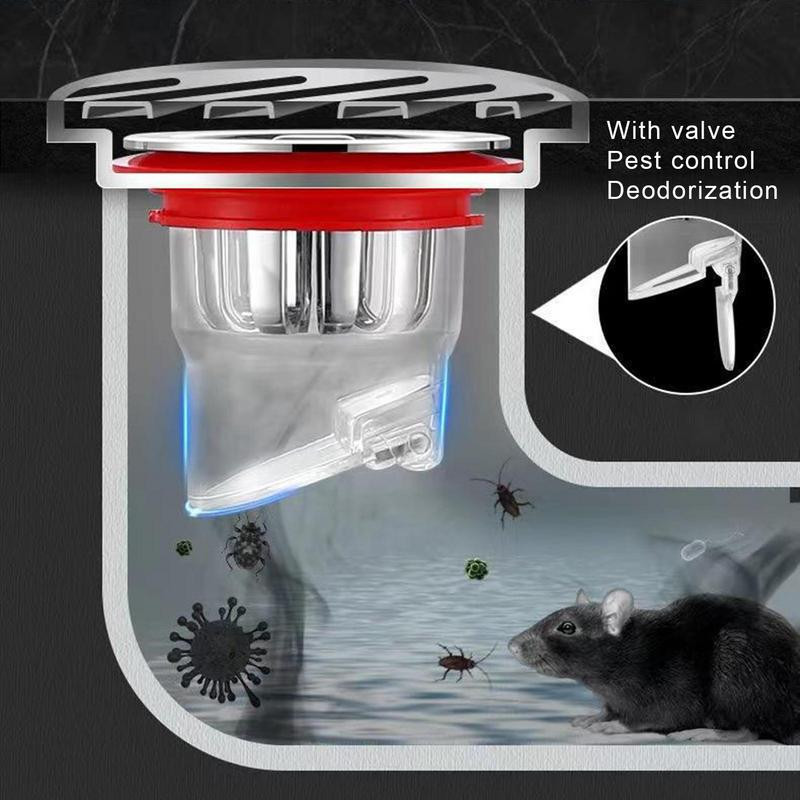 Dušo kanalizacijos plaukų gaudyklė su savaime užsidarančio dizaino aukštos kokybės magnetinis grindų nutekėjimas, kurį lengva nustatyti vonios kambariui