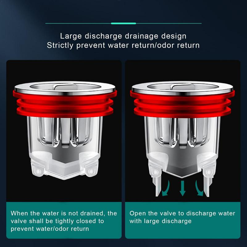 Dušo kanalizacijos plaukų gaudyklė su savaime užsidarančio dizaino aukštos kokybės magnetinis grindų nutekėjimas, kurį lengva nustatyti vonios kambariui