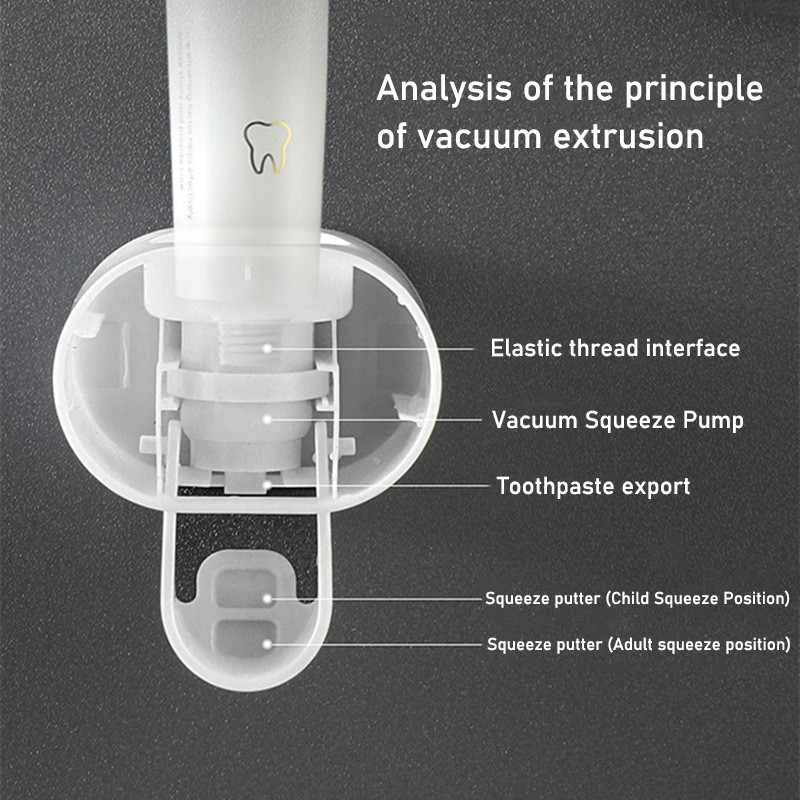 Автоматичен дозатор за паста за зъби Аксесоари за баня Поставка за четка за зъби за домашна баня Дозатор за крем за зъби Dropshipping