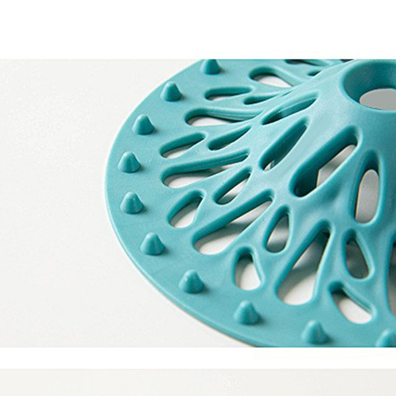 Запушалка за улавяне на косми Антиблокираща силиконова капачка за подов канал Капак за подов канал за баня Противозапушващ филтър за мивка