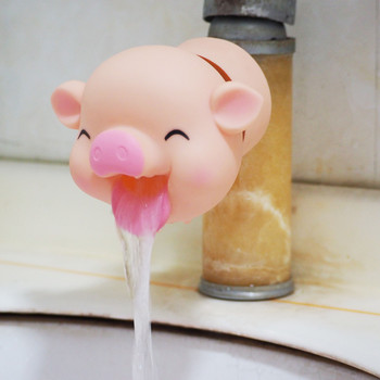 Επέκταση βρύσης σιλικόνης Cartoon Animal για παιδιά που πλένουν τα χέρια Νεροχύτης νιπτήρας βρύσης Προμήθειες παιδικού μπάνιου με προστασία από το πιτσίλισμα