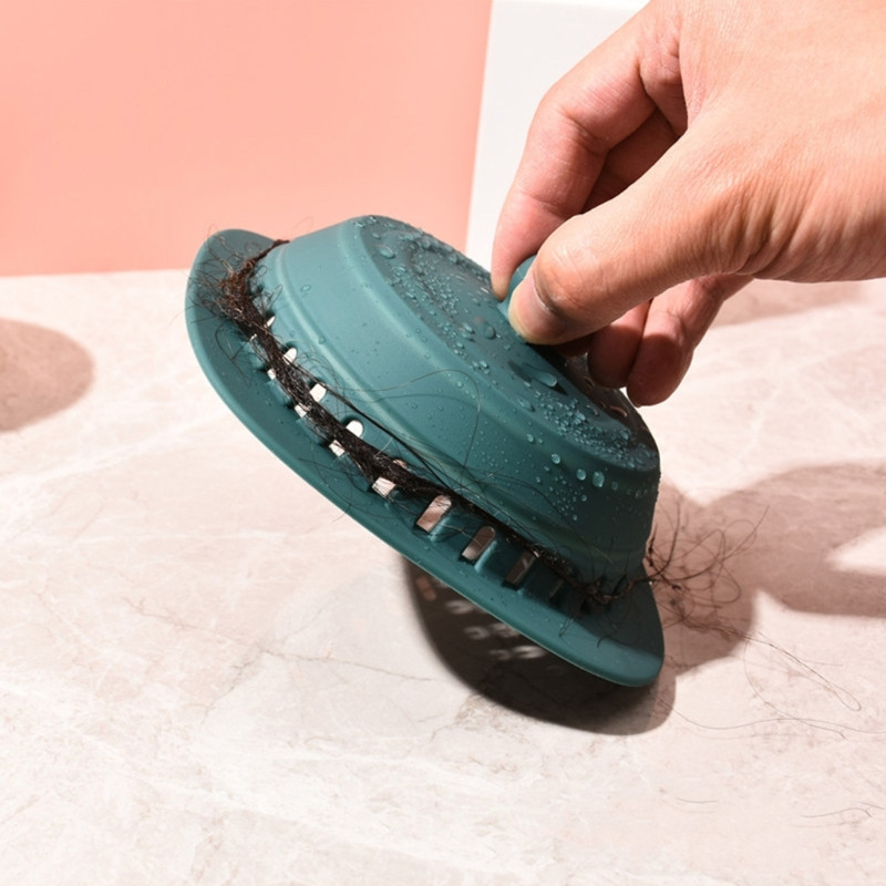 E9LD Hair Catcher Издръжливи силиконови капаци за оттичане на душ Лесен за инсталиране и почистване Костюм за вана в баня и кухня