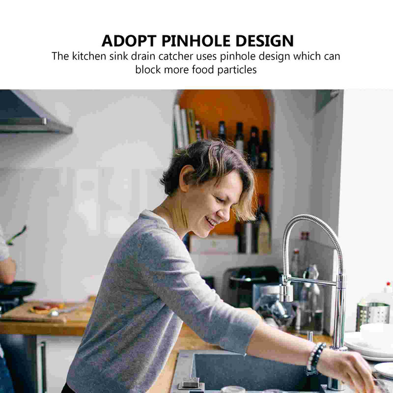 Цедка за мивка Дренажна запушалка Кухненска щепсел Филтър Кошница за улавяне на косми Неръждаема запушваща мрежа Антиметална търговска мрежа Душ за пране