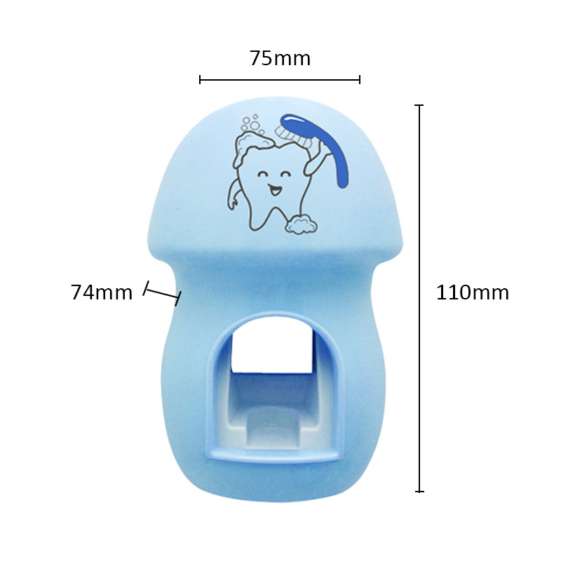 Автоматична изстисквачка за паста за зъби Детски стил Сладък мързелив артефакт Дозатор с шаблони на зъби Нова розово синя форма на гъба 2020 г.