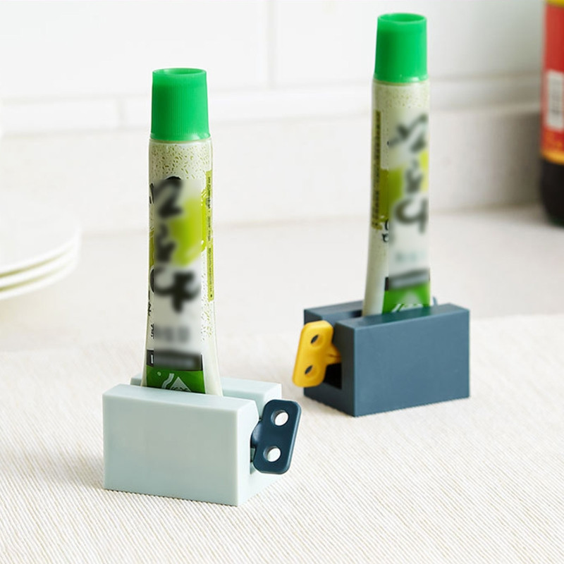 Тръба за изстискване на паста за зъби Изстисквачка за паста за зъби с матирани дръжки Поставка за паста за зъби Органайзер за баня