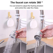 2 режима Аератор Подвижен гъвкав кран Въртящ се на 360° дифузер Аератор Кран Водоспестяващ смесител Кран Дюза за пръскане под високо налягане