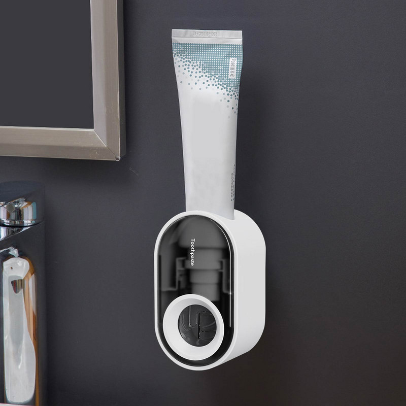 Изстисквачка за паста за зъби за монтиране на стена Видим автоматичен дозатор за паста за зъби с лепкава вендуза Душ Баня