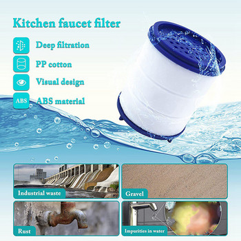 Faucet Filter Water Purifier Filter Water Filter Element Shower PP Βαμβακερό στοιχείο φίλτρου Αντικατάσταση φίλτρου Αξεσουάρ μπάνιου