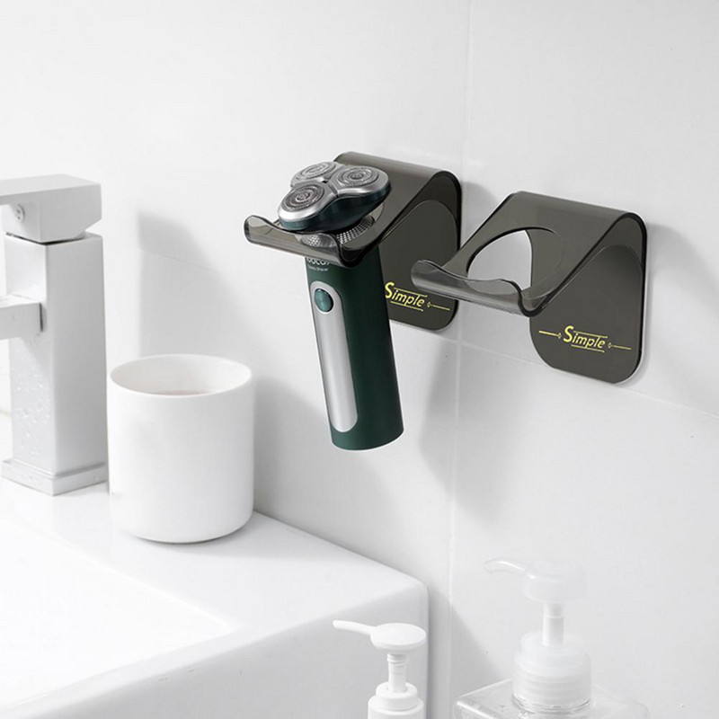 Стойка за стенен държач за самобръсначка Без пробиви Здрави и прости аксесоари за баня за душ