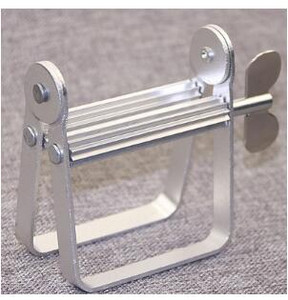 Коса метално изстискване устройство за паста за зъби изстискване крем за коса крем за ръце пигмент мехлем крем лепило изстискване държач за инструменти