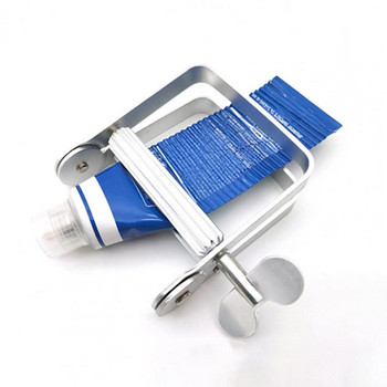 Дозатор за паста за зъби Многофункционален лесен за използване Инструмент за изстискване на маслена боя от алуминиева сплав за паста за зъби