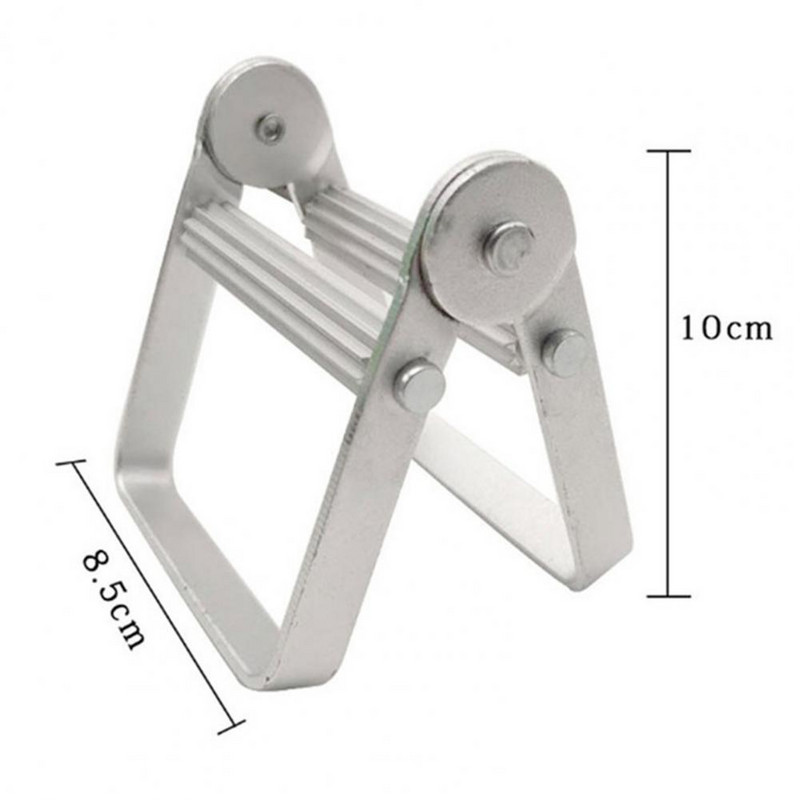 Дозатор за паста за зъби Многофункционален лесен за използване Инструмент за изстискване на маслена боя от алуминиева сплав за паста за зъби