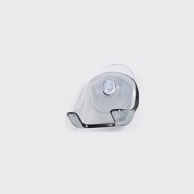 Прозрачно синя вендуза Поставка за бръснач Пластмасов държач за бръснач за баня Поставка за съхранение на самобръсначка Стенна кука Закачалки Смукател за кърпи Инструмент за баня