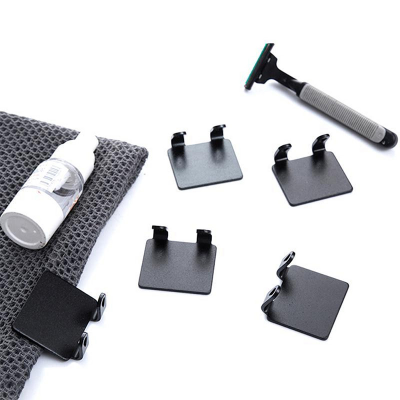 Държач за бръснач без удар Мъжки самобръсначки Поставка за съхранение Стена Метални куки Бръснач Права стойка Поставка Аксесоар за органайзер за баня