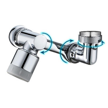 1080 μοιρών Universal Extension Faucet Νιπτήρας Βρύση Splash Aerator Splash Filter Baucet Faucet Adapter Rotary Robot Arm Faucets