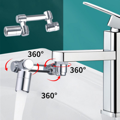 Κεφαλή ψεκασμού Universal Extension Faucet 1080 μοιρών 2 Λειτουργίες Μπάνιο Κουζίνα Αντι-πιτσίλισμα Κεφαλή Στόμα Νεροχύτη Βρύσης Ακροφύσιο εξοικονόμησης νερού